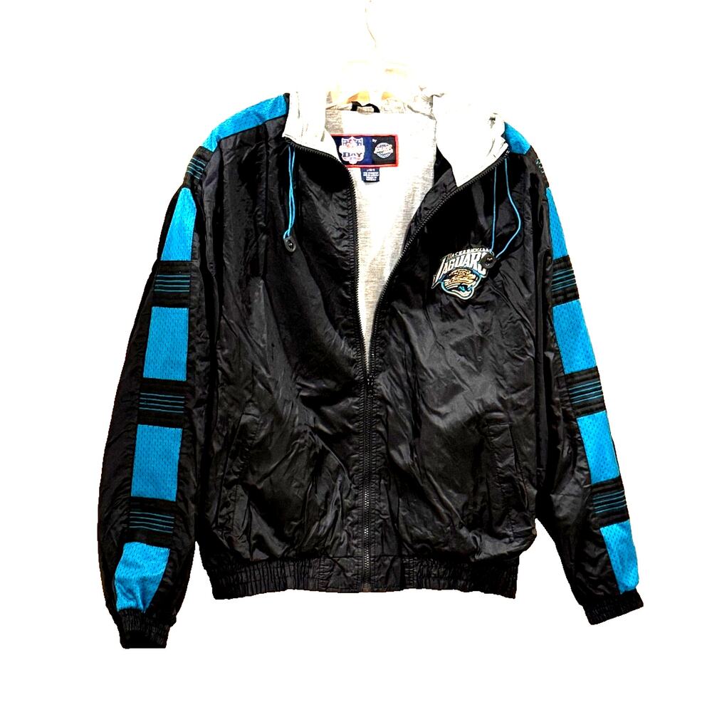 Vintage Jacksonville Jaguars Jacket Windbreaker Mens Game Day Lined Size L